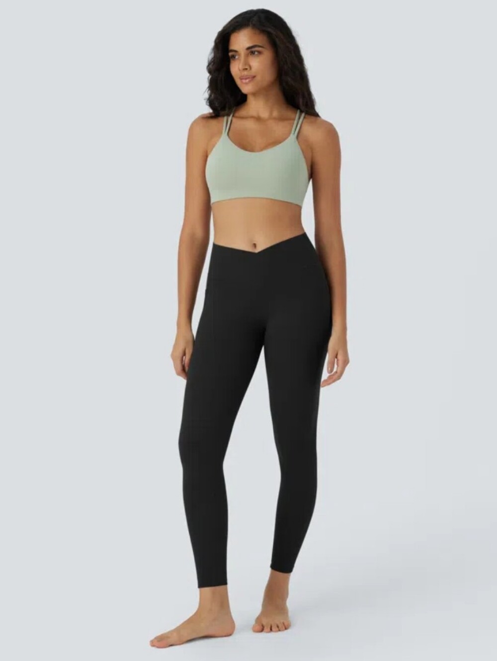 NWT Halara Ultrasculpt Cross Front Sculpting Leggings